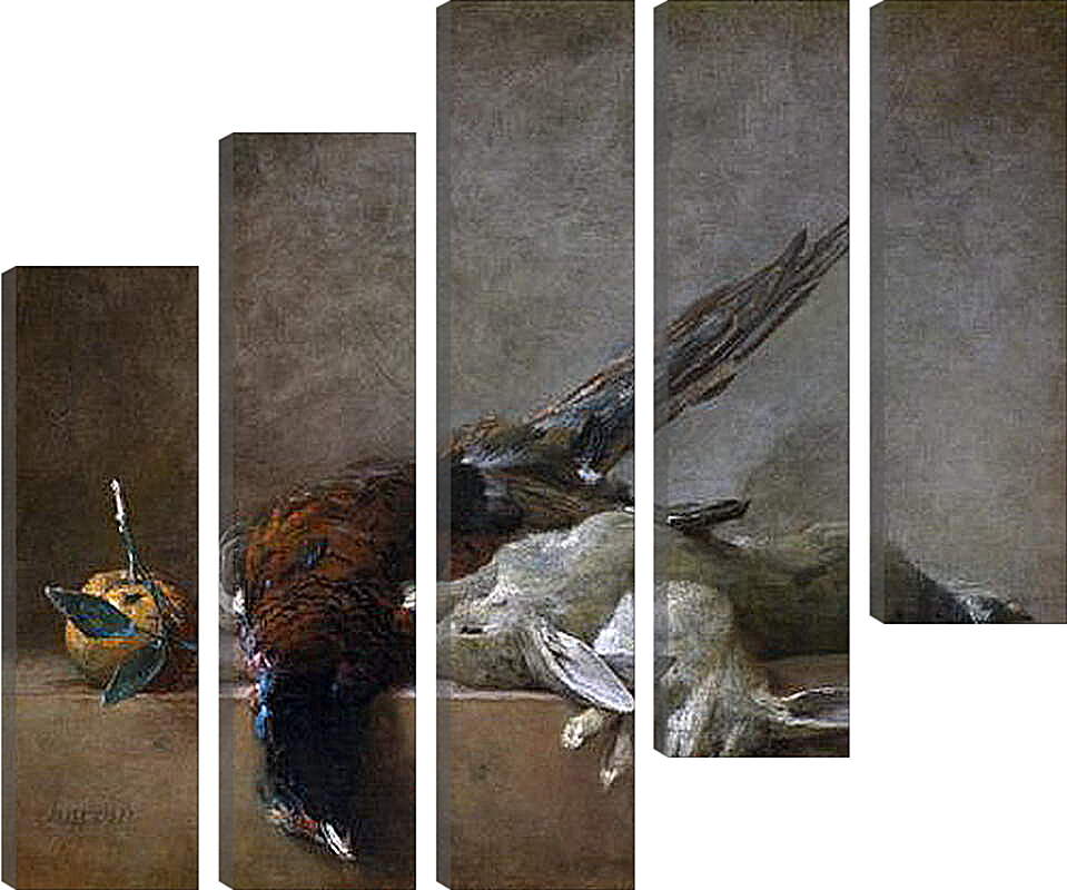 Модульная картина - Натюрморт с добычей. Жан Батист Симеон Шарден