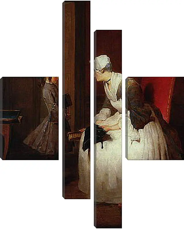 Модульная картина - The governess. Жан Батист Симеон Шарден