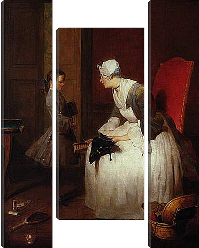Модульная картина - The governess. Жан Батист Симеон Шарден
