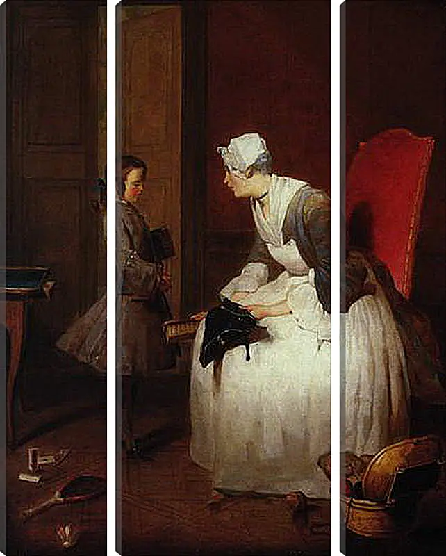 Модульная картина - The governess. Жан Батист Симеон Шарден