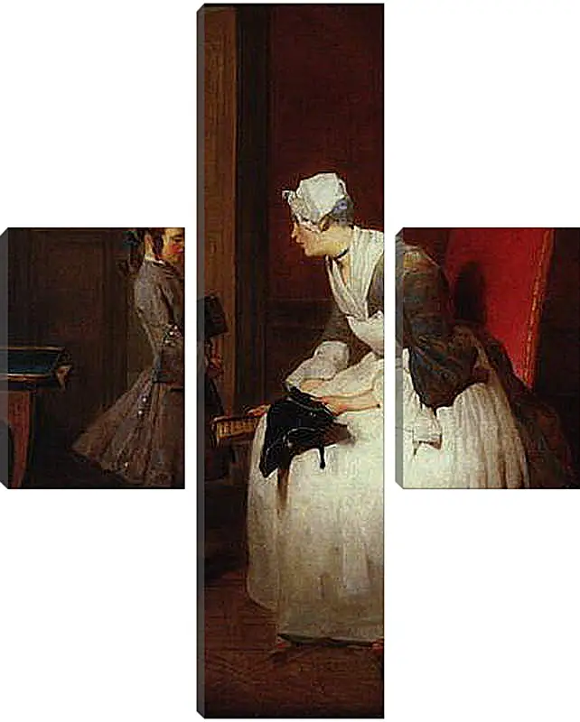 Модульная картина - The governess. Жан Батист Симеон Шарден