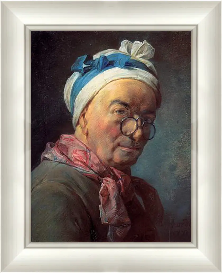 Картина в раме - Self-Portrait. Жан Батист Симеон Шарден