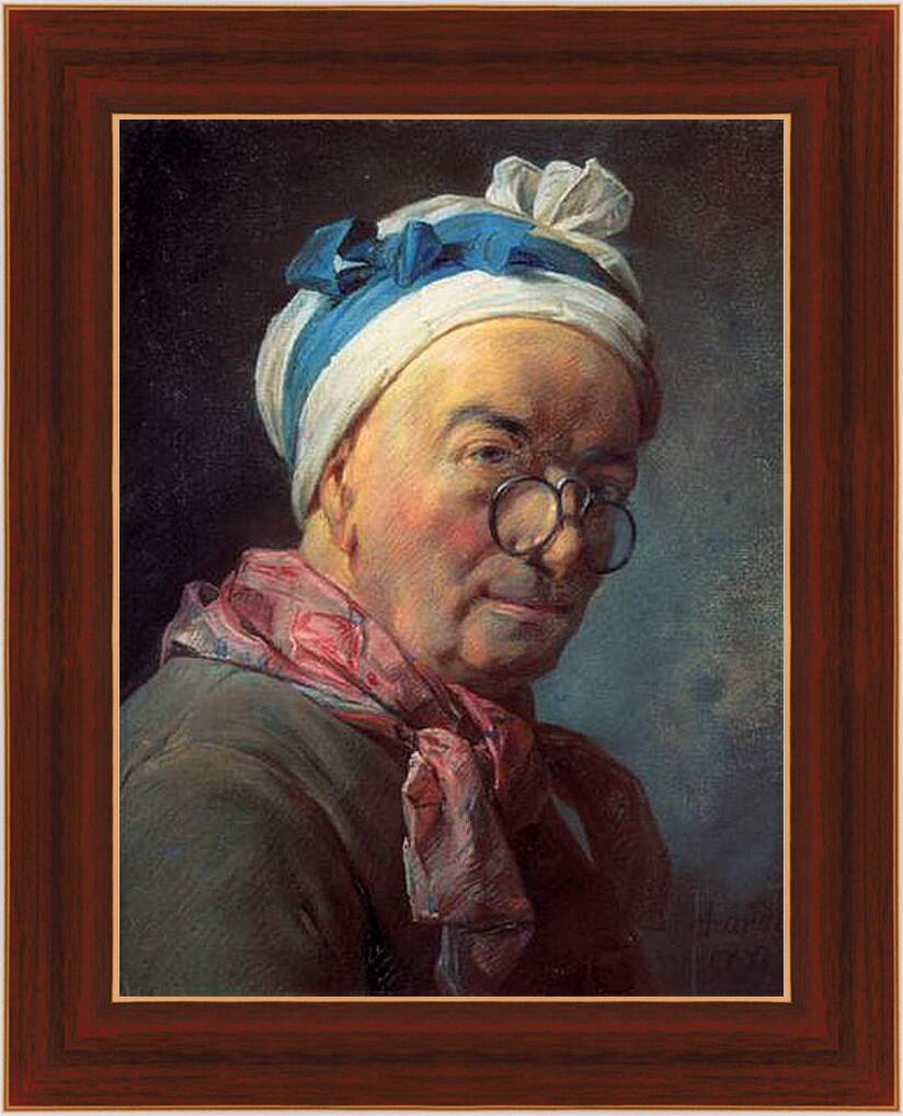 Картина в раме - Self-Portrait. Жан Батист Симеон Шарден