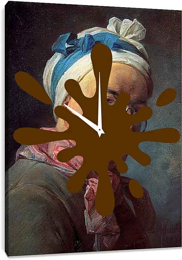 Часы картина - Self-Portrait. Жан Батист Симеон Шарден