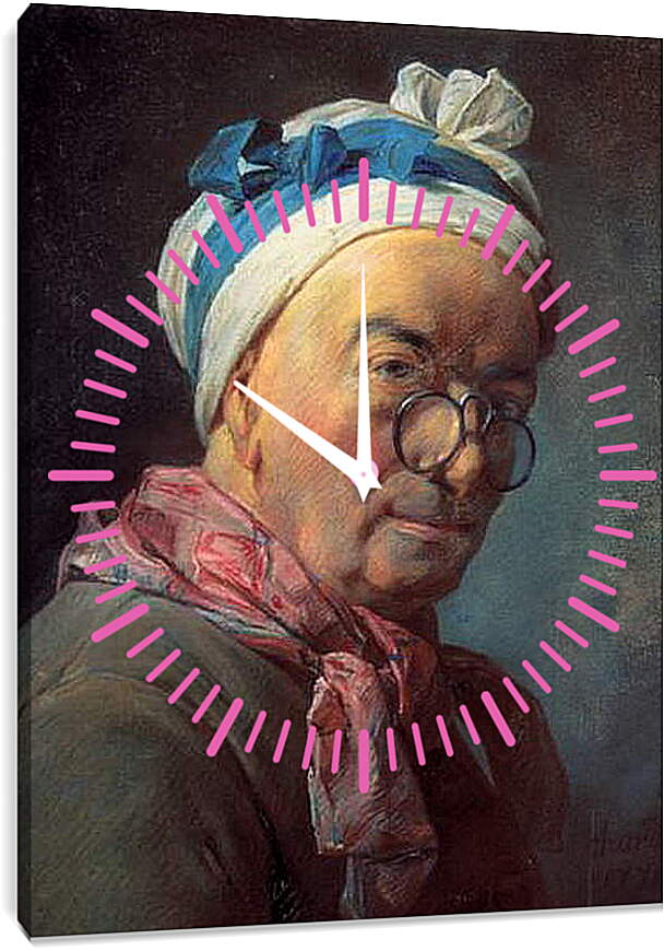 Часы картина - Self-Portrait. Жан Батист Симеон Шарден
