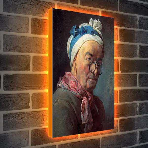 Лайтбокс световая панель - Self-Portrait. Жан Батист Симеон Шарден