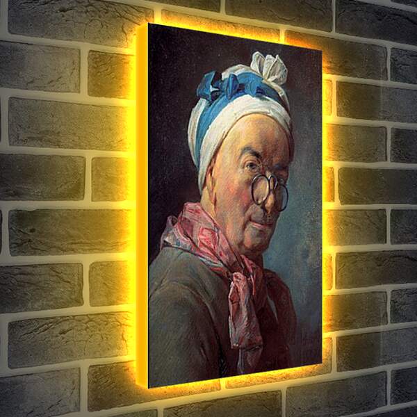 Лайтбокс световая панель - Self-Portrait. Жан Батист Симеон Шарден
