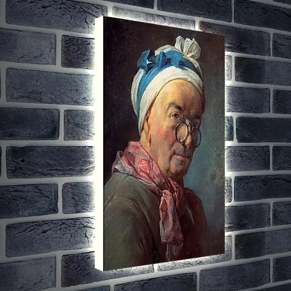 Лайтбокс световая панель - Self-Portrait. Жан Батист Симеон Шарден