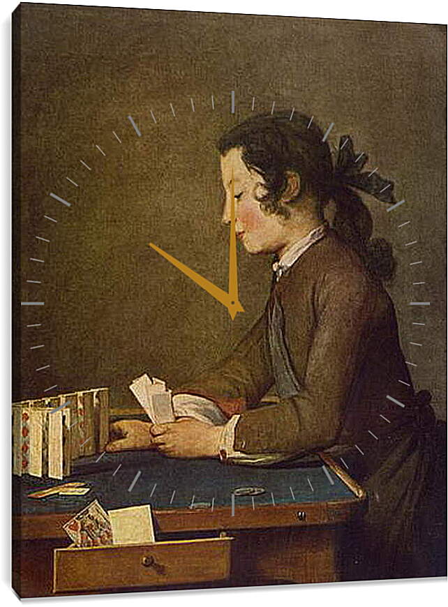 Часы картина - The House of Cards Espanol. Жан Батист Симеон Шарден
