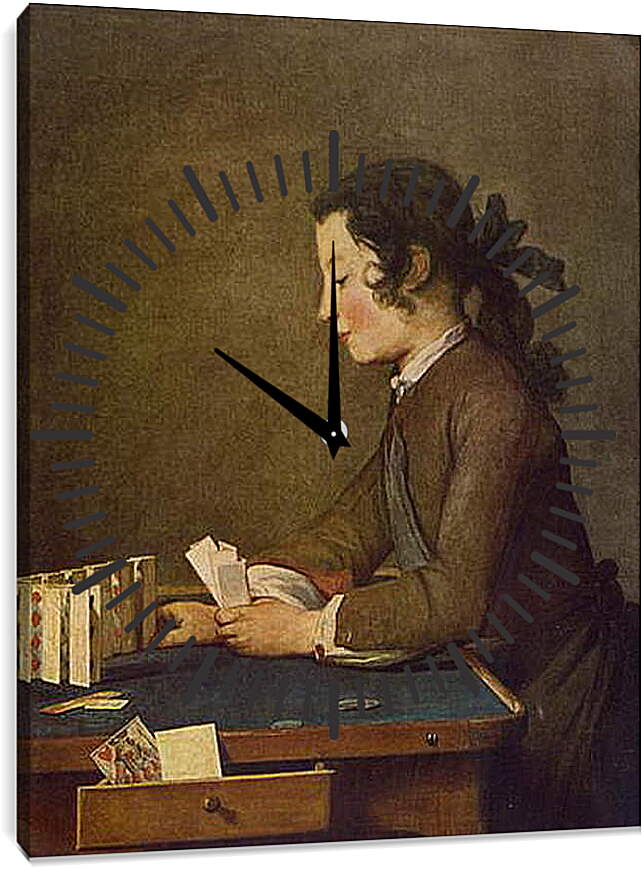 Часы картина - The House of Cards Espanol. Жан Батист Симеон Шарден
