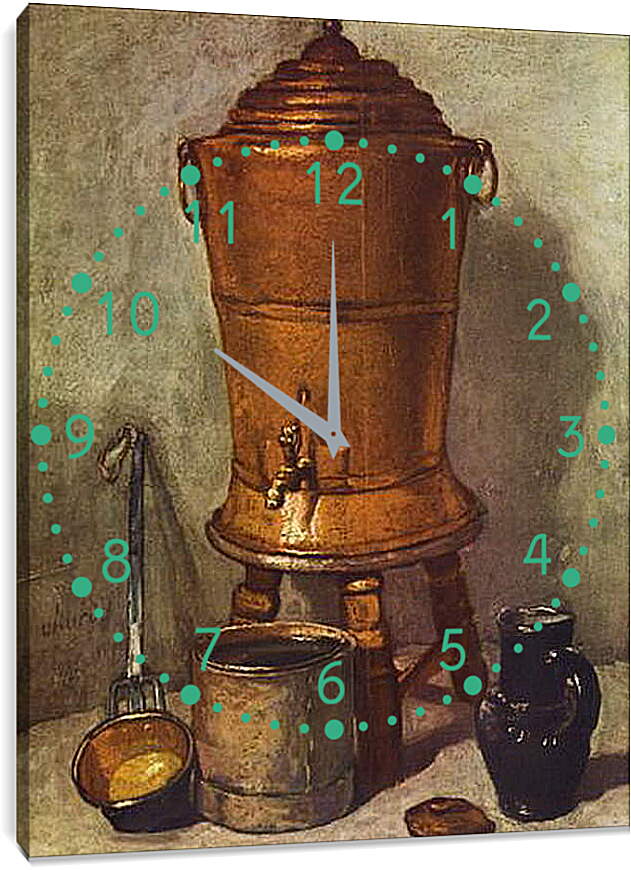 Часы картина - Der Wasserbehalter. Жан Батист Симеон Шарден
