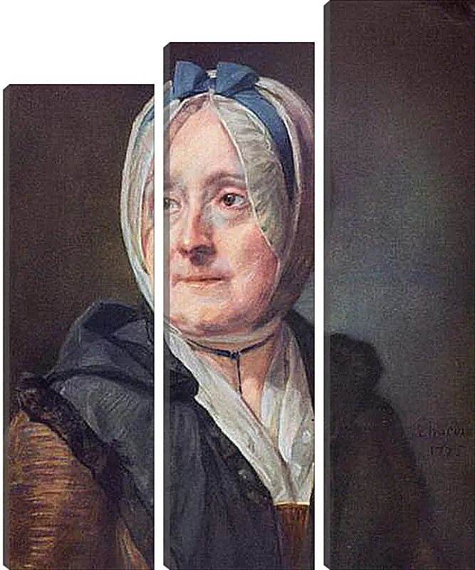 Модульная картина - Portrat der Frau Chardin. Жан Батист Симеон Шарден