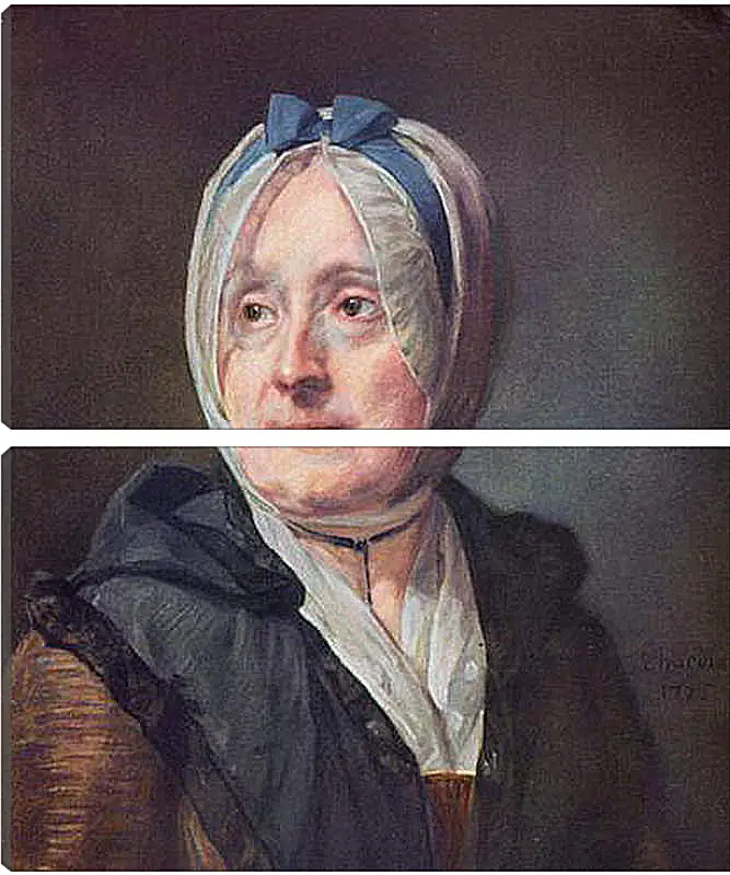 Модульная картина - Portrat der Frau Chardin. Жан Батист Симеон Шарден