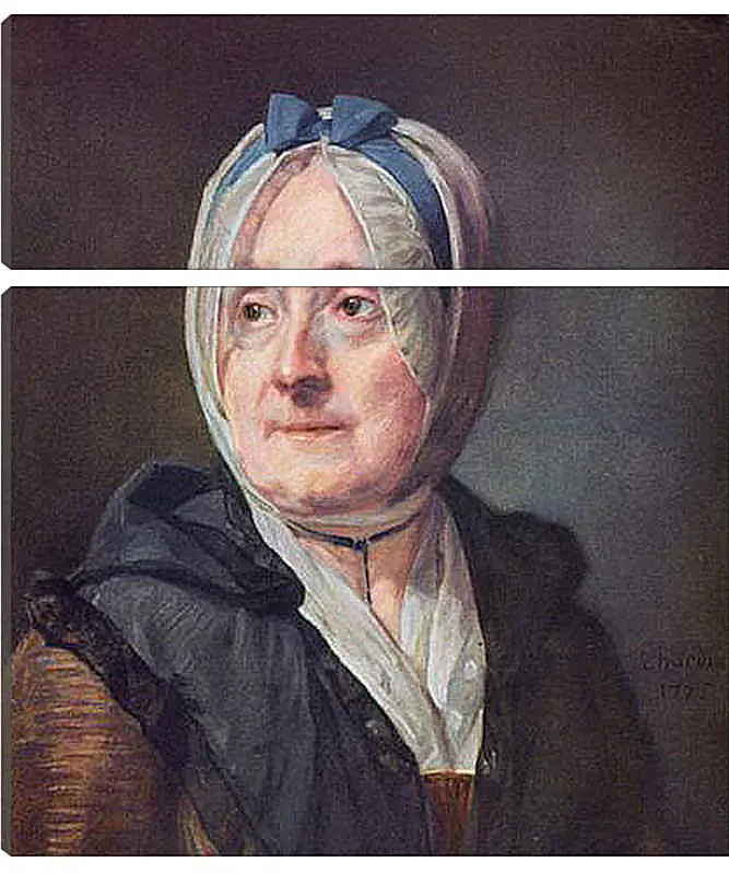 Модульная картина - Portrat der Frau Chardin. Жан Батист Симеон Шарден