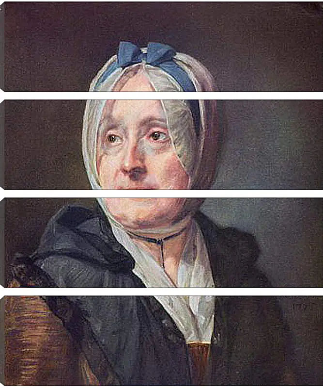 Модульная картина - Portrat der Frau Chardin. Жан Батист Симеон Шарден