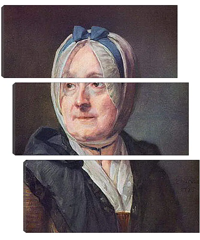 Модульная картина - Portrat der Frau Chardin. Жан Батист Симеон Шарден