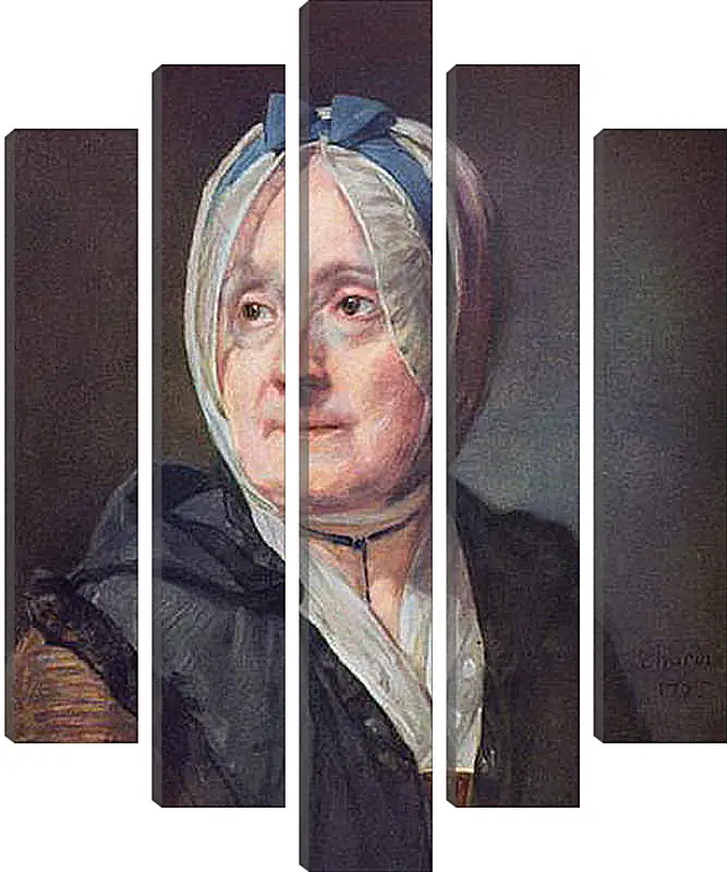 Модульная картина - Portrat der Frau Chardin. Жан Батист Симеон Шарден