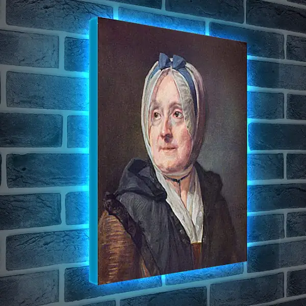 Лайтбокс световая панель - Portrat der Frau Chardin. Жан Батист Симеон Шарден