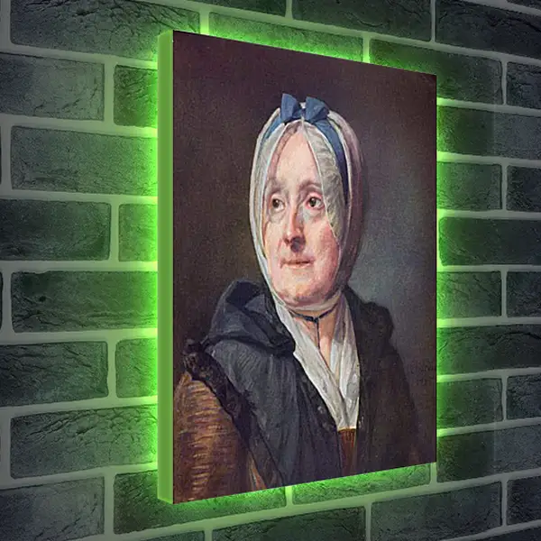 Лайтбокс световая панель - Portrat der Frau Chardin. Жан Батист Симеон Шарден