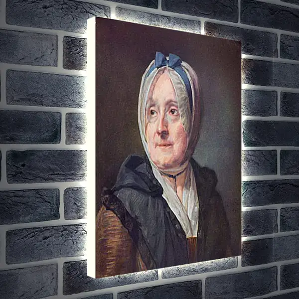 Лайтбокс световая панель - Portrat der Frau Chardin. Жан Батист Симеон Шарден