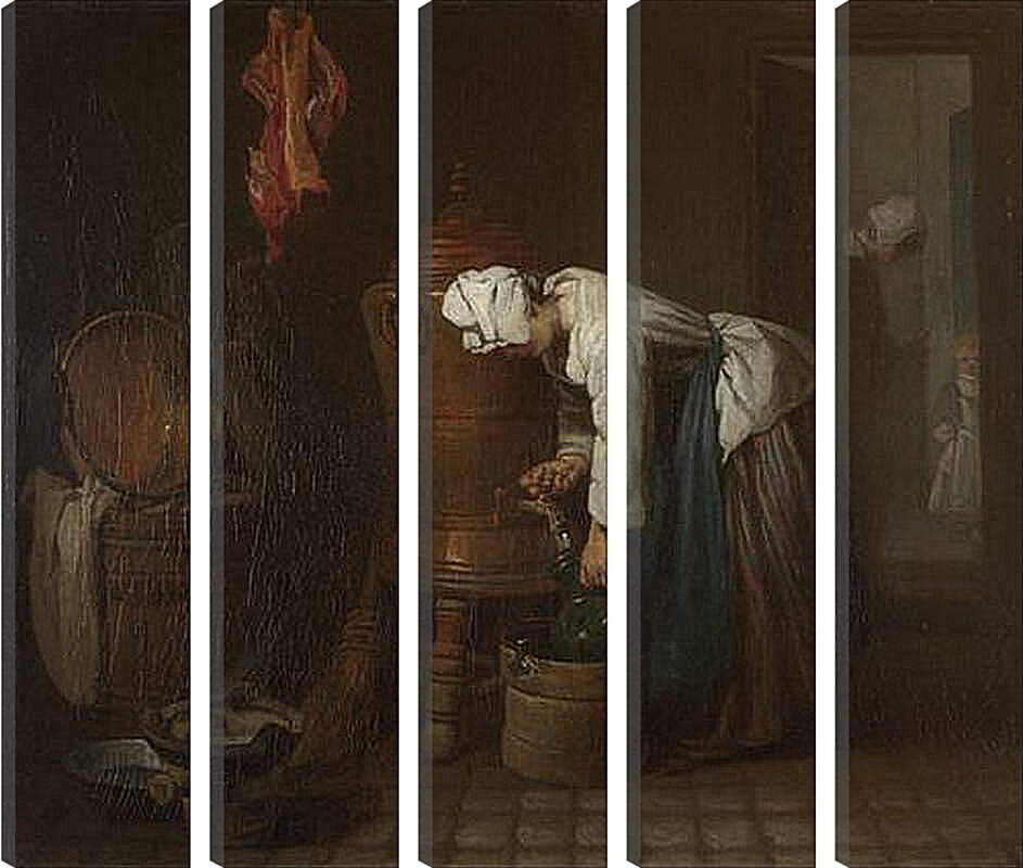 Модульная картина - La Fontaine (The Water Cistern). Жан Батист Симеон Шарден