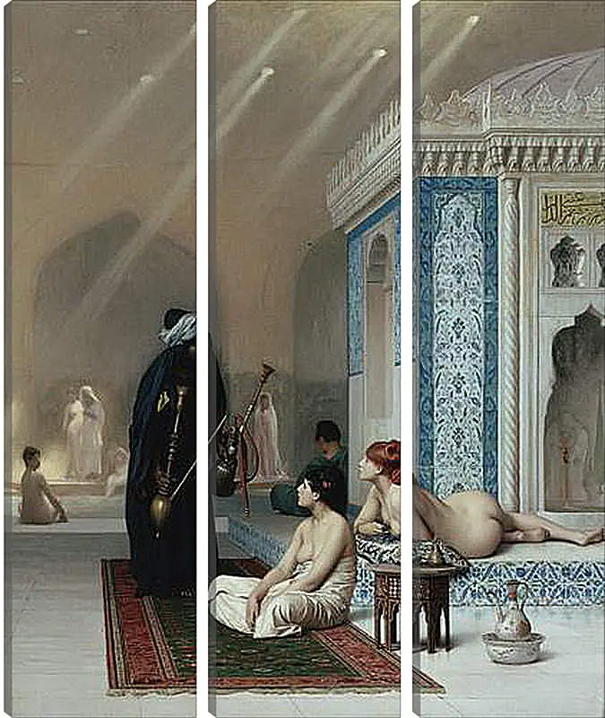 Модульная картина - Pool in a Harem. Жан-Леон Жером