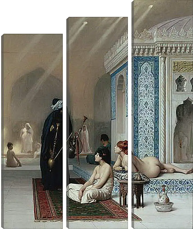 Модульная картина - Pool in a Harem. Жан-Леон Жером
