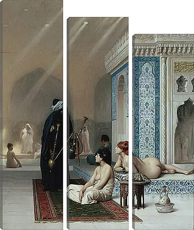 Модульная картина - Pool in a Harem. Жан-Леон Жером
