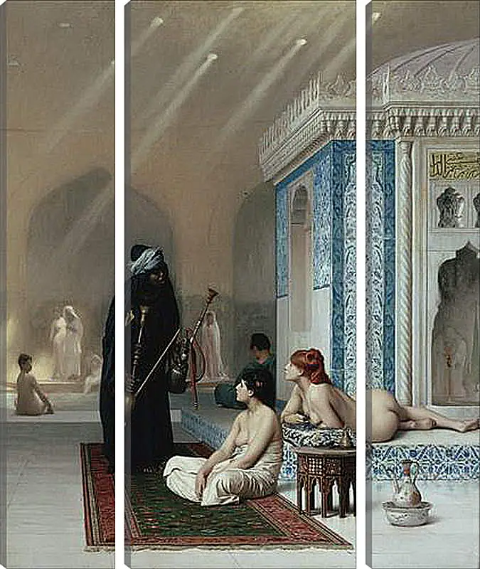 Модульная картина - Pool in a Harem. Жан-Леон Жером