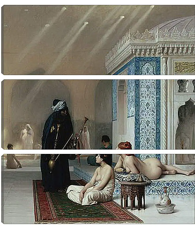 Модульная картина - Pool in a Harem. Жан-Леон Жером