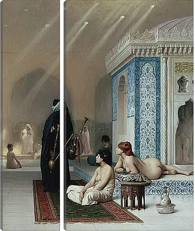 Модульная картина - Pool in a Harem. Жан-Леон Жером