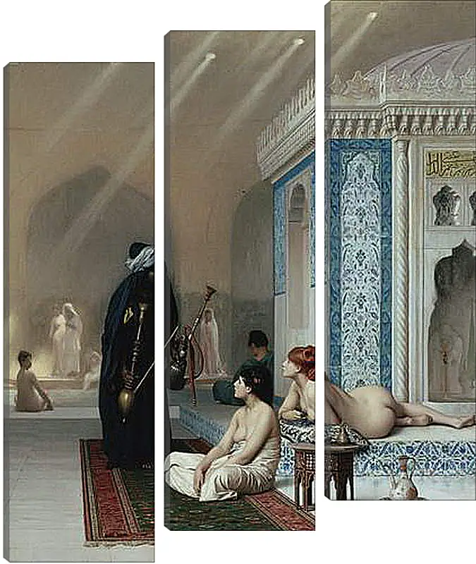 Модульная картина - Pool in a Harem. Жан-Леон Жером
