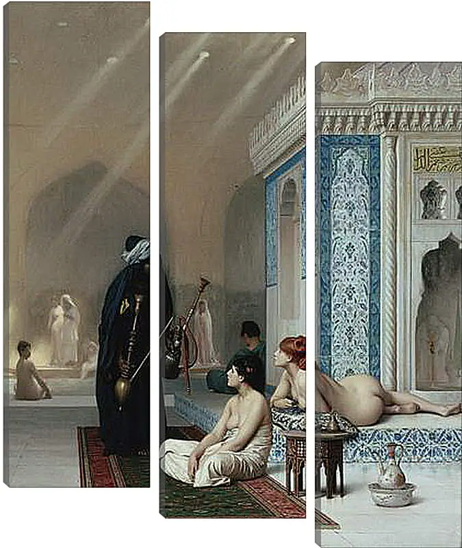 Модульная картина - Pool in a Harem. Жан-Леон Жером
