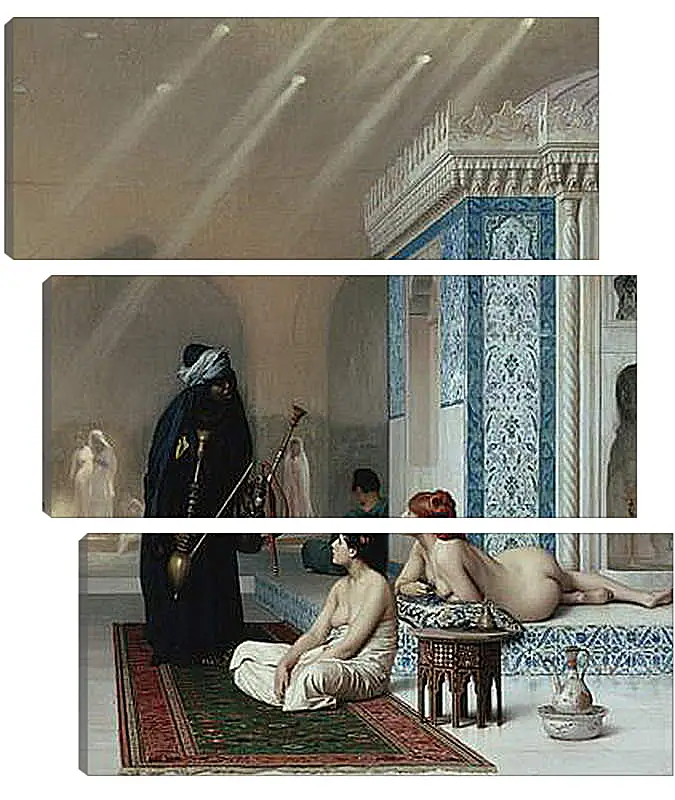Модульная картина - Pool in a Harem. Жан-Леон Жером