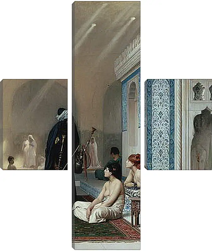 Модульная картина - Pool in a Harem. Жан-Леон Жером