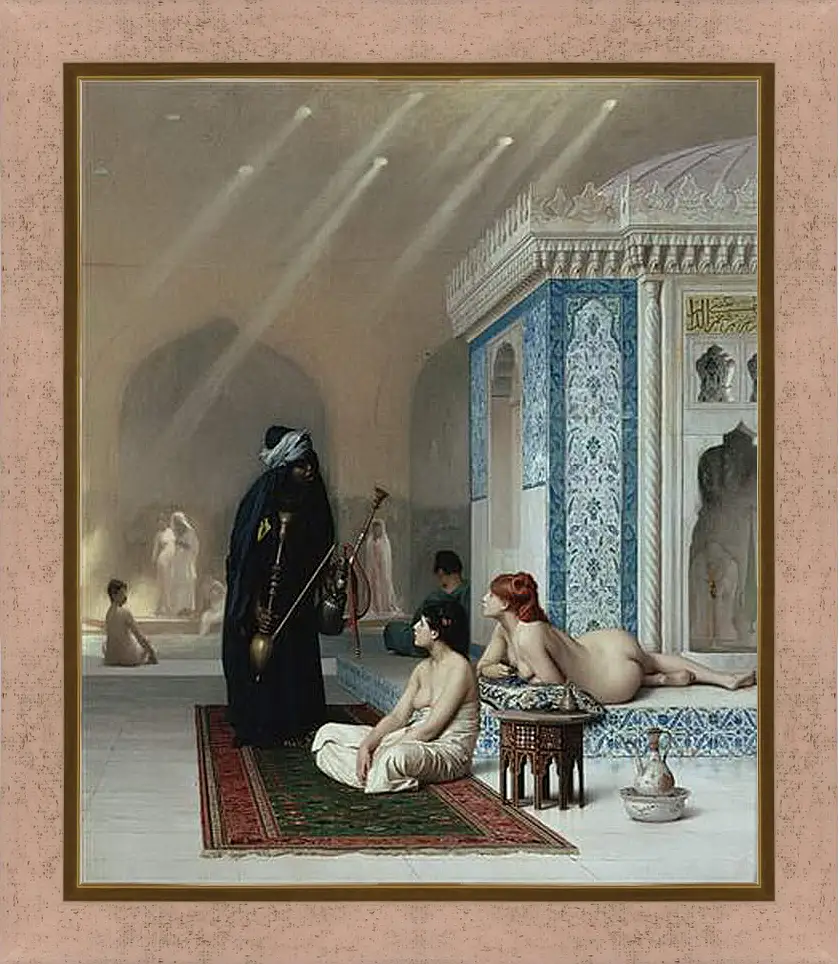 Картина в раме - Pool in a Harem. Жан-Леон Жером