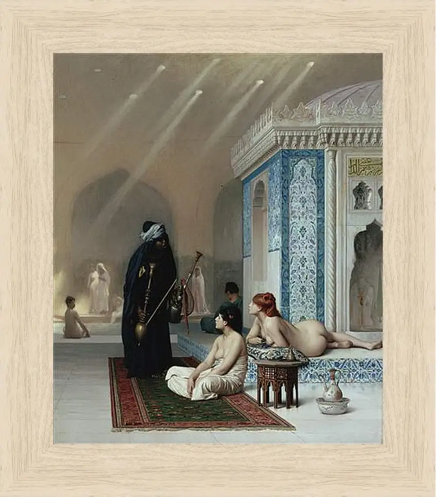 Картина в раме - Pool in a Harem. Жан-Леон Жером