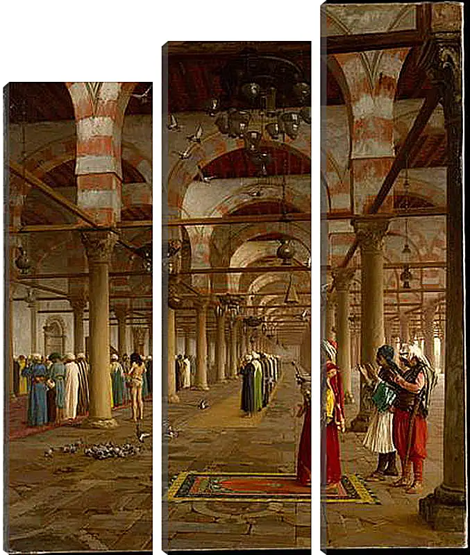 Модульная картина - Prayer in the Mosque - Молитва в мечети. Жан-Леон Жером