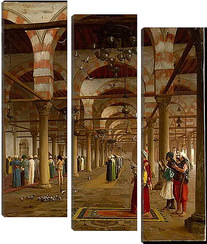 Модульная картина - Prayer in the Mosque - Молитва в мечети. Жан-Леон Жером