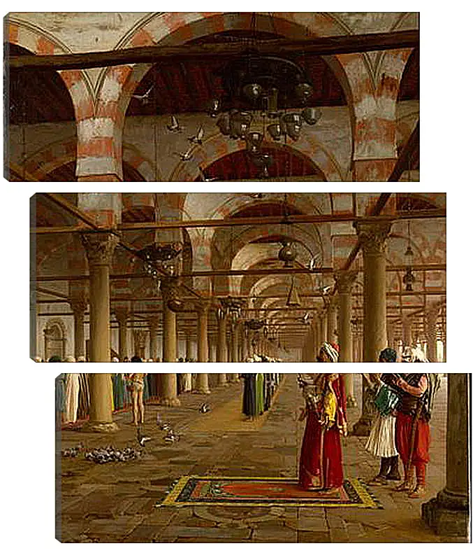 Модульная картина - Prayer in the Mosque - Молитва в мечети. Жан-Леон Жером