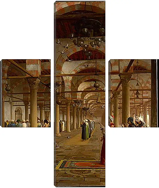 Модульная картина - Prayer in the Mosque - Молитва в мечети. Жан-Леон Жером
