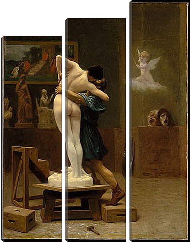 Модульная картина - Pygmalion and Galatea - Пигмалион и Галатея. Жан-Леон Жером
