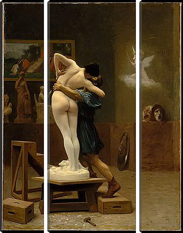 Модульная картина - Pygmalion and Galatea - Пигмалион и Галатея. Жан-Леон Жером