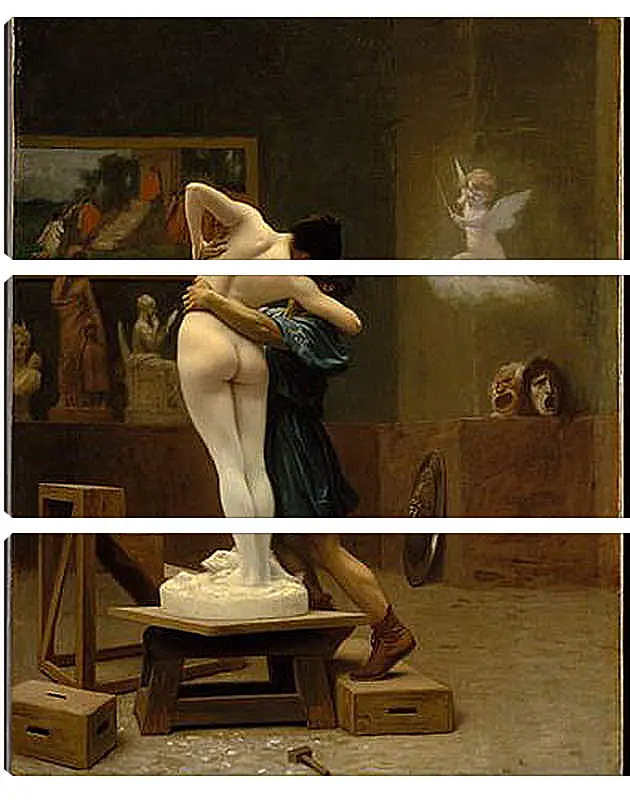Модульная картина - Pygmalion and Galatea - Пигмалион и Галатея. Жан-Леон Жером
