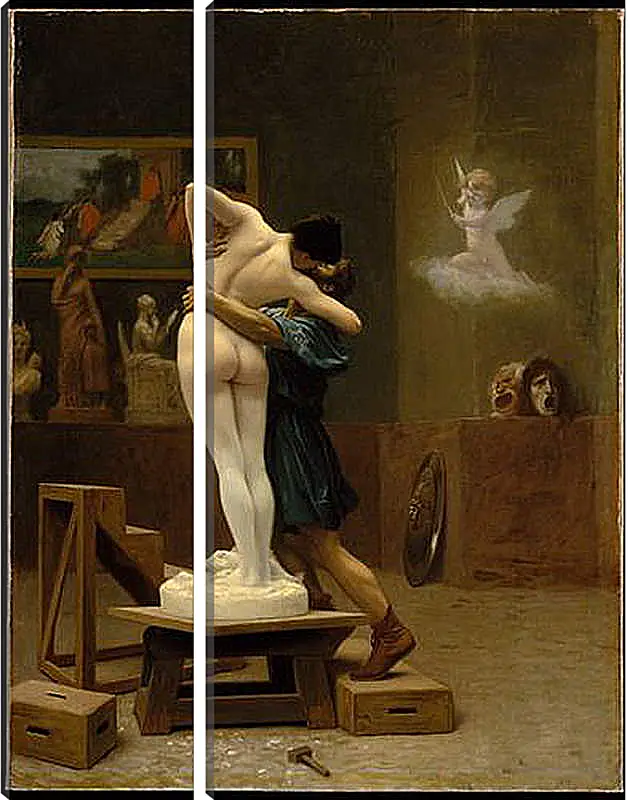 Модульная картина - Pygmalion and Galatea - Пигмалион и Галатея. Жан-Леон Жером