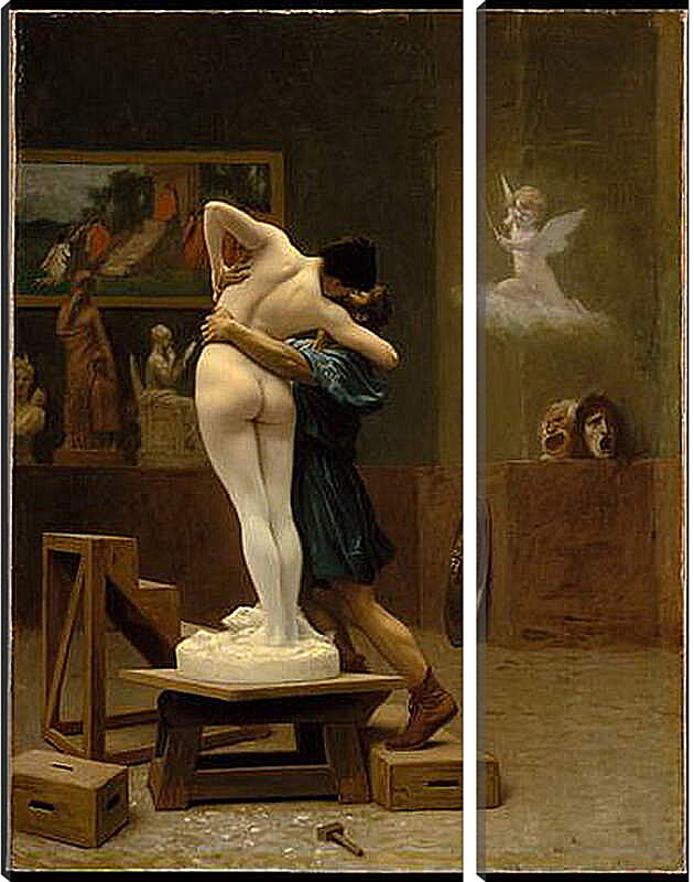 Модульная картина - Pygmalion and Galatea - Пигмалион и Галатея. Жан-Леон Жером
