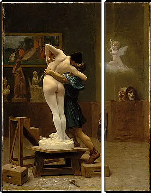 Модульная картина - Pygmalion and Galatea - Пигмалион и Галатея. Жан-Леон Жером