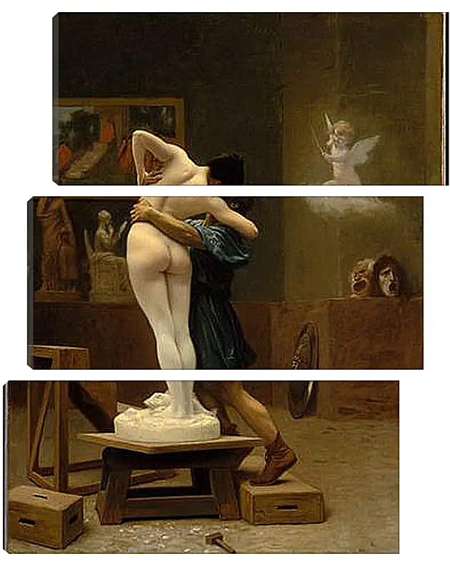 Модульная картина - Pygmalion and Galatea - Пигмалион и Галатея. Жан-Леон Жером
