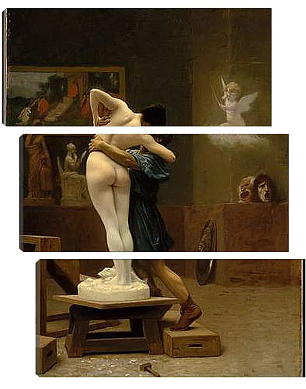 Модульная картина - Pygmalion and Galatea - Пигмалион и Галатея. Жан-Леон Жером