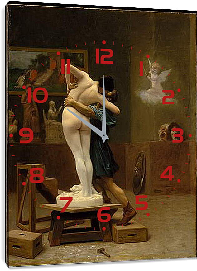 Часы картина - Pygmalion and Galatea - Пигмалион и Галатея. Жан-Леон Жером
